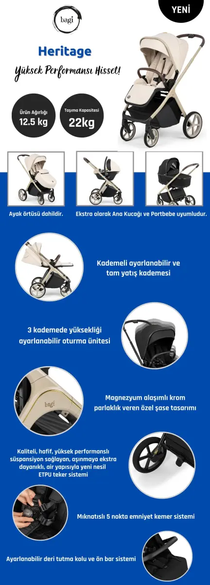 Bagi Heritage Bebek Arabası - 20